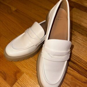 White comfy loafers by A New Day